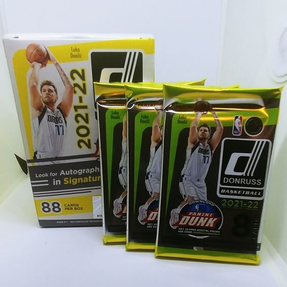 2021-22 Panini Donruss NBA Basketball (3) SINGLE PACKS - Picture 2 of 2